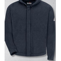 Bulwark Men's Zip Front Hooded Fleece Sweatshirt - Navy Blue